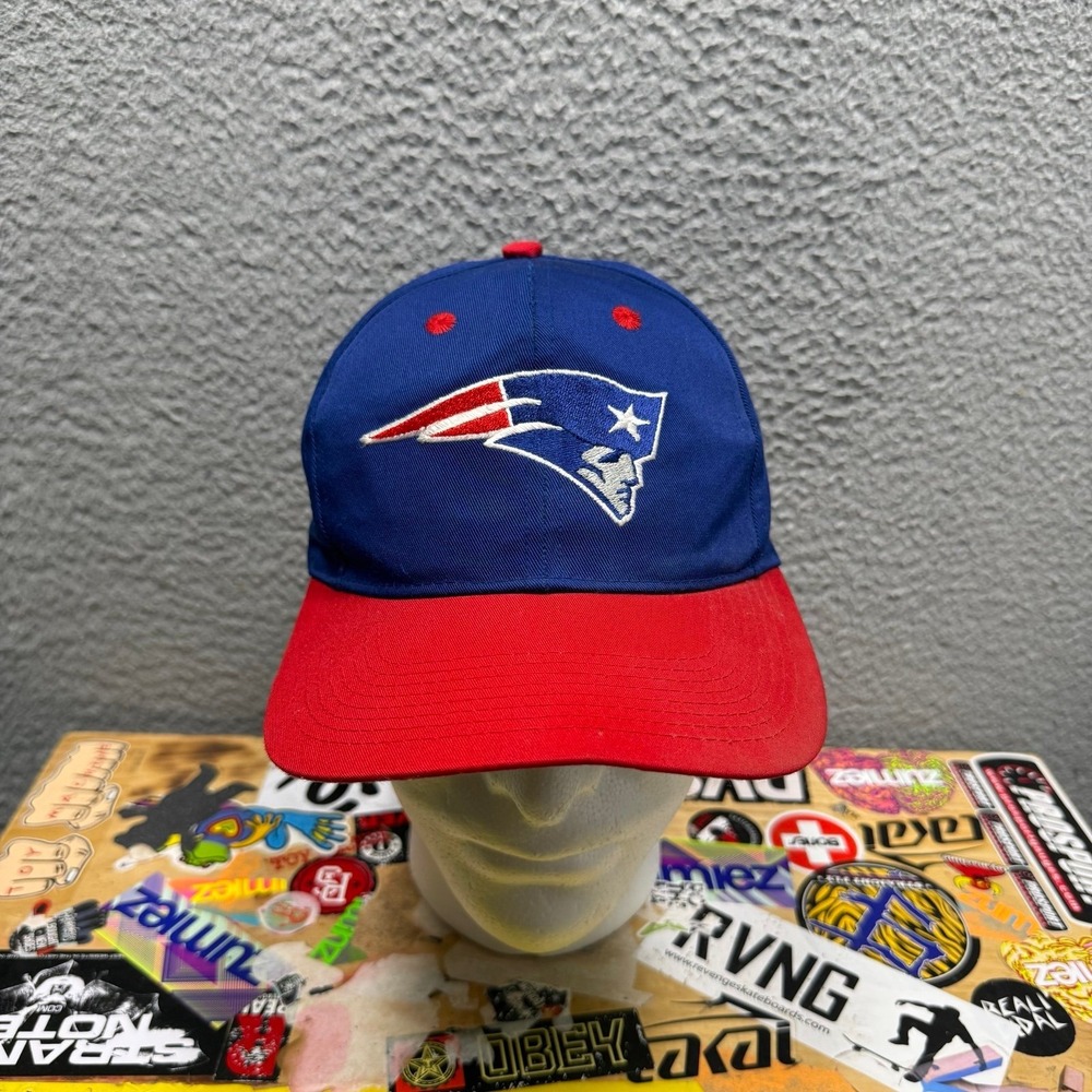 Vintage 90s New England Patriots Logo 7 SnapBack Hat